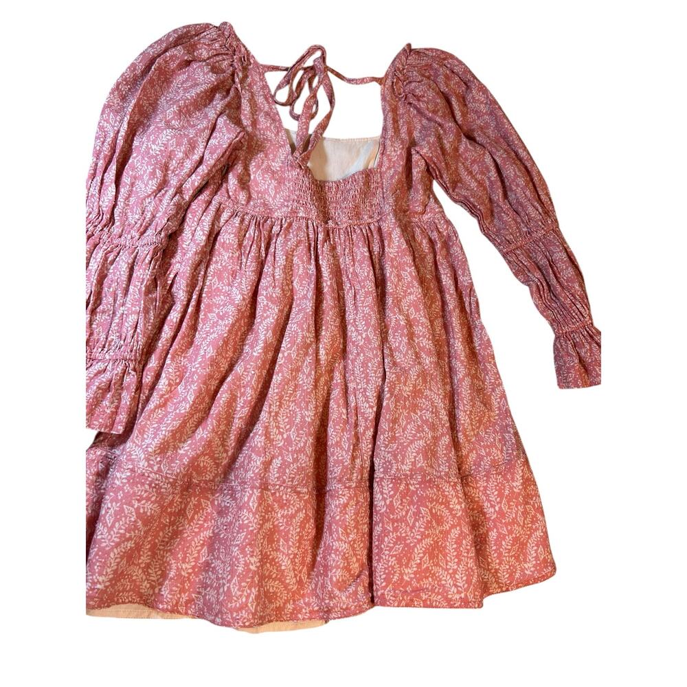 Pink  Anthropologie Pilcro Long-Sleeved Babydoll Dress - Size S - Picture 16 of 16